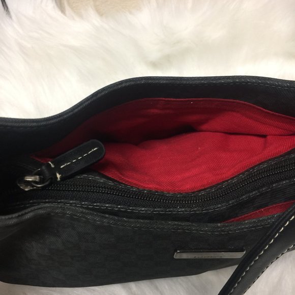 🌺Liz Claiborne Multi Compartment Black/Gray Purse - Picture 4 of 13